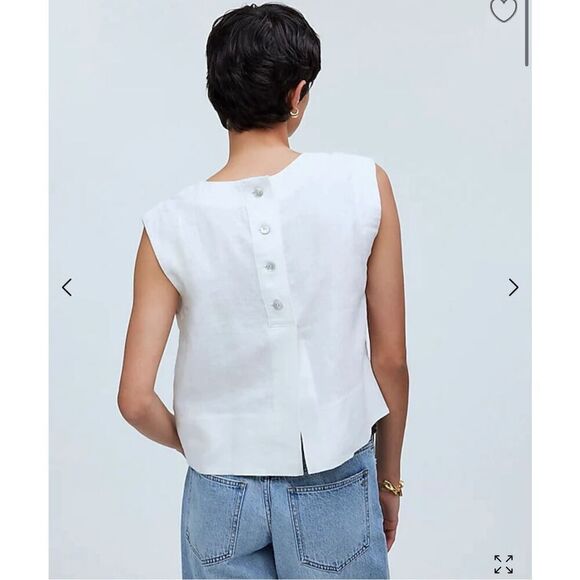 Madewell Tops - $78 Madewell Bateau-Neck Tank in 100% Linen size XL m3